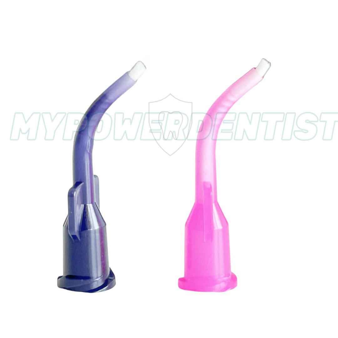 Dental Screw Brush Tips Delivery Liner Appliator Brush Tips Pink/Blue