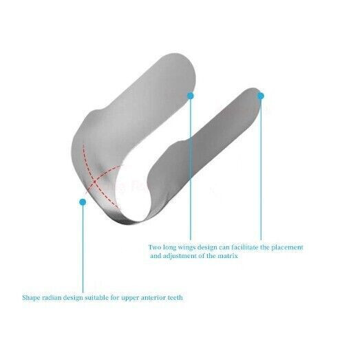 Dental Anterior Matrix Bands Proximal Clear Anterior Strips Matrices Soft Clamp