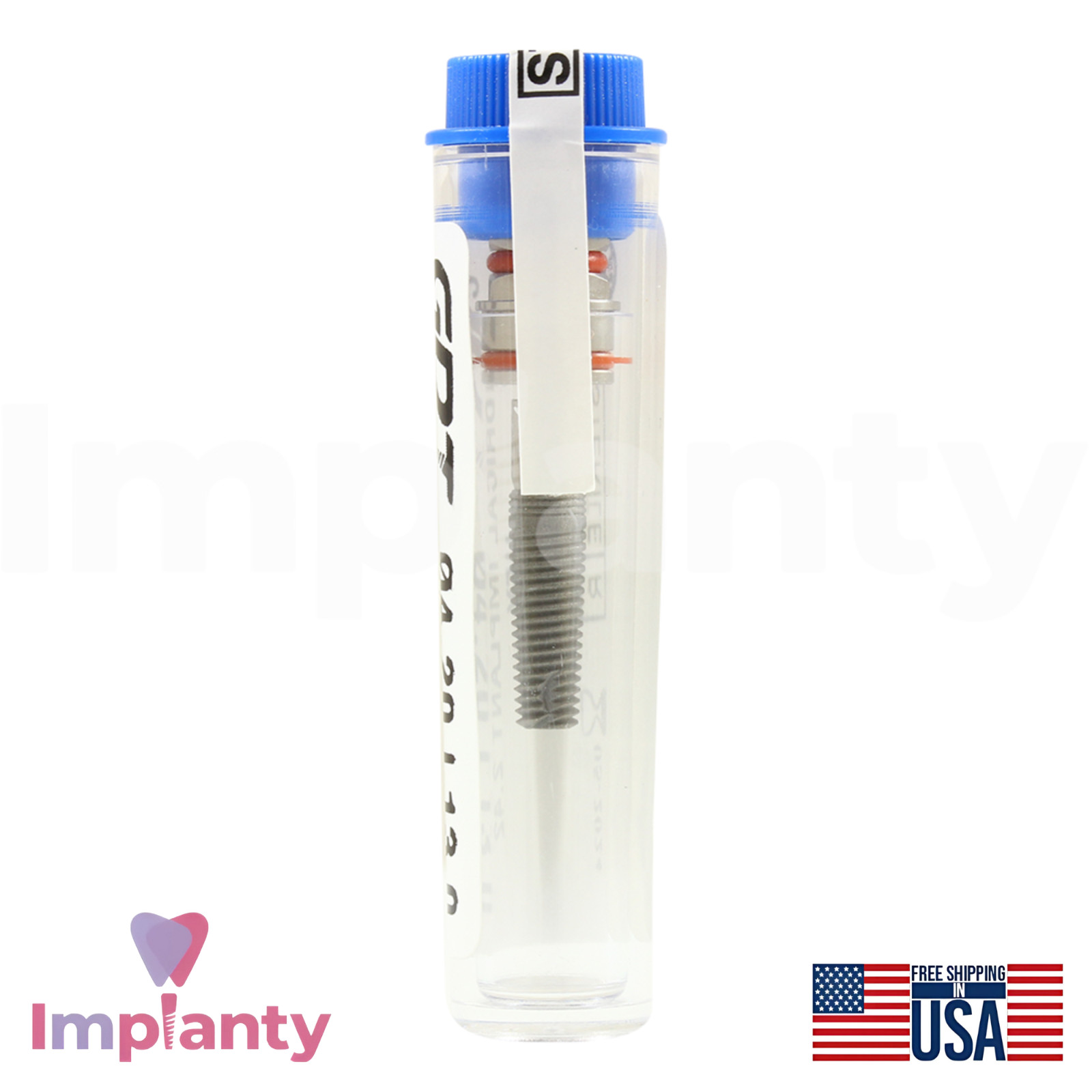 GDT CFI Cylindrical Titanium Dental Fixture SLA Int Hex 2.42mm Connection