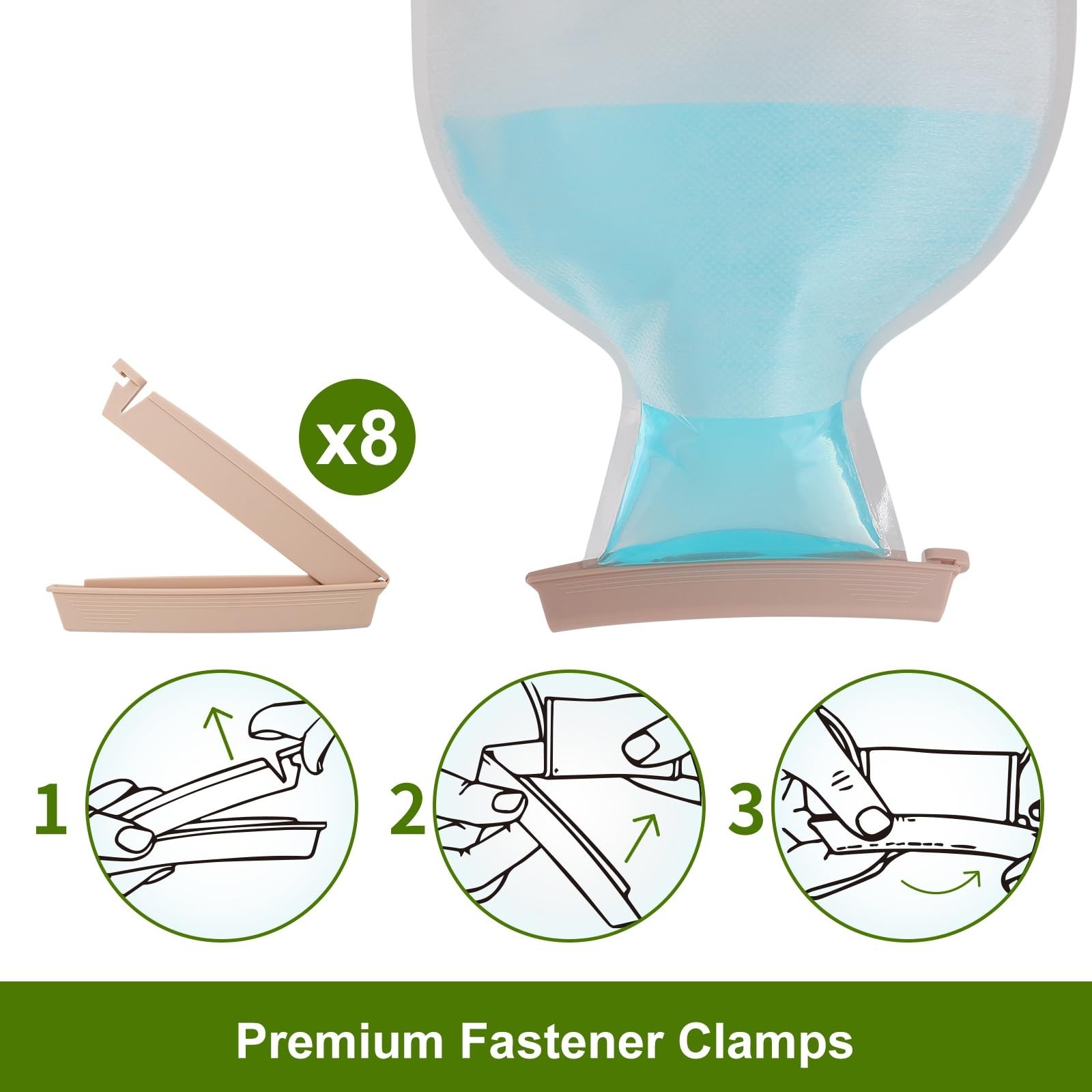 25 Pack Colostomy Bags, Ostomy Drainable Pouches with Clamp Closure for Ileos…