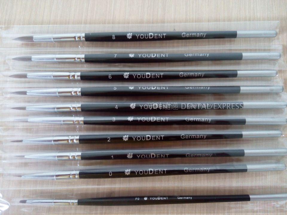 10pcs/set Dental Lab Porcelain Synthetic Brush Pen Set Equipment Well packed