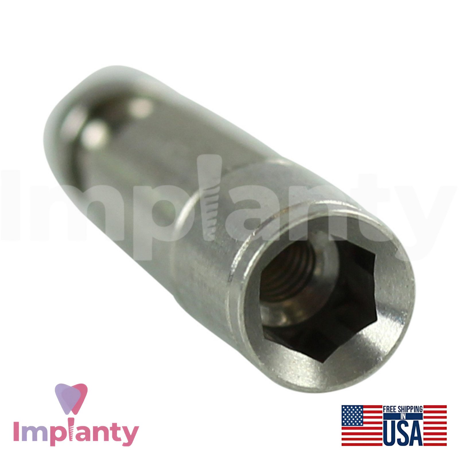 MIS® Seven Compatible Digital Dental Fixture Analog 3D Ø3.8mm Int Hex 2.45mm