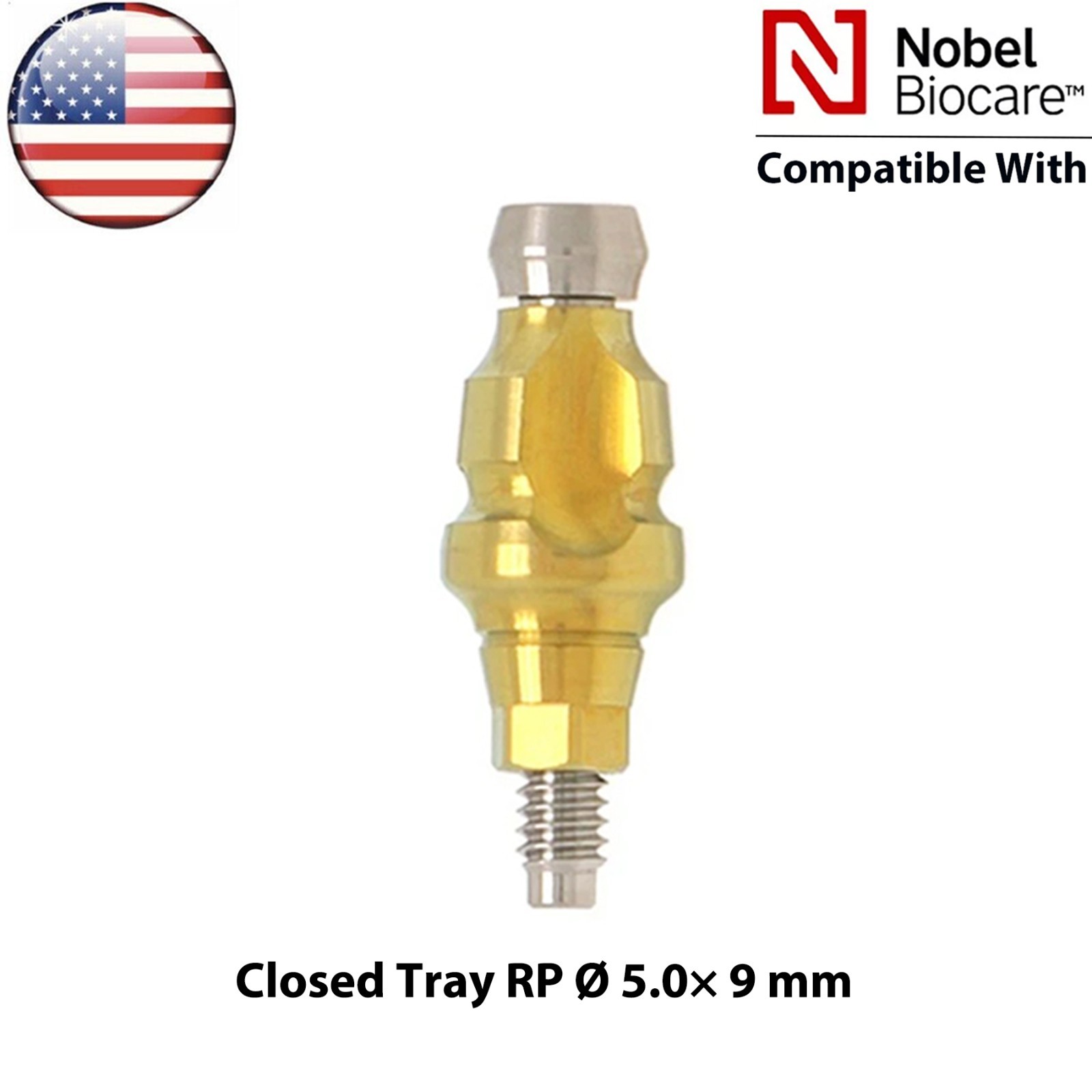US Dental Impression Transfer Coping Open Close Tray RP/NP Lab Analog Fits Nobel