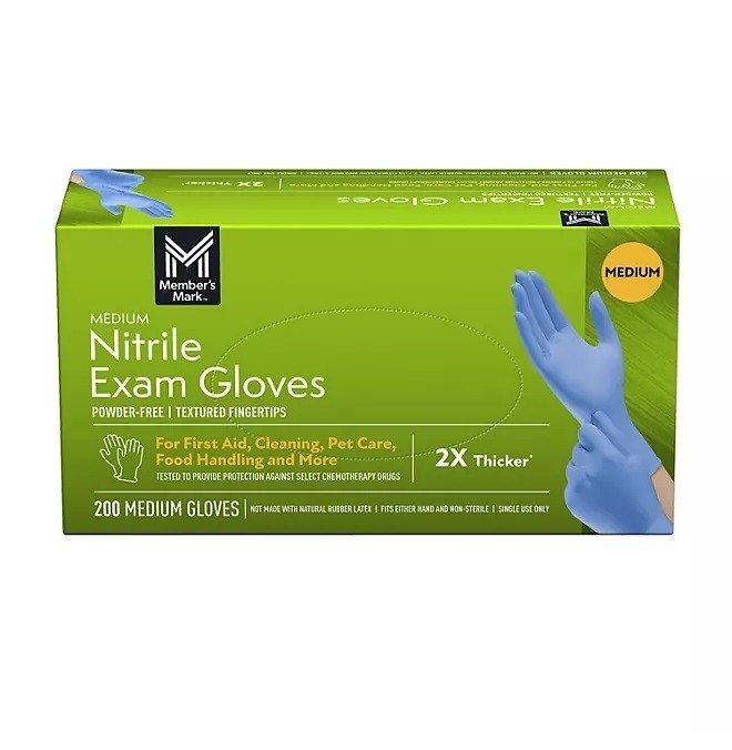 Member’s Mark Nitrile Exam Gloves Small Powder Free – Choose Your Size & Count