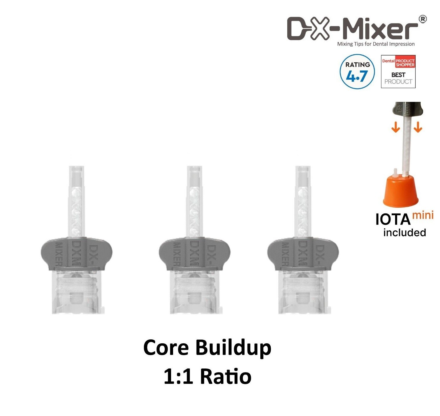 Dental HP Impression Mixing Tips Core Material – DX-Mixer® 48pcs