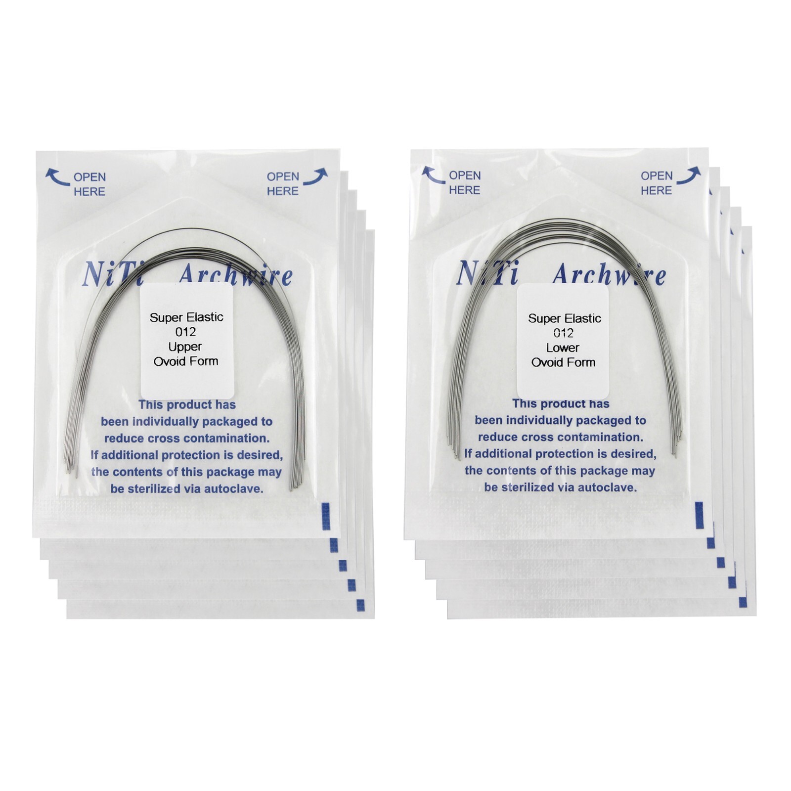 Orthodontic Arch Wire Niti Round Rectangular Ovoid Natural arcos de ortodoncia