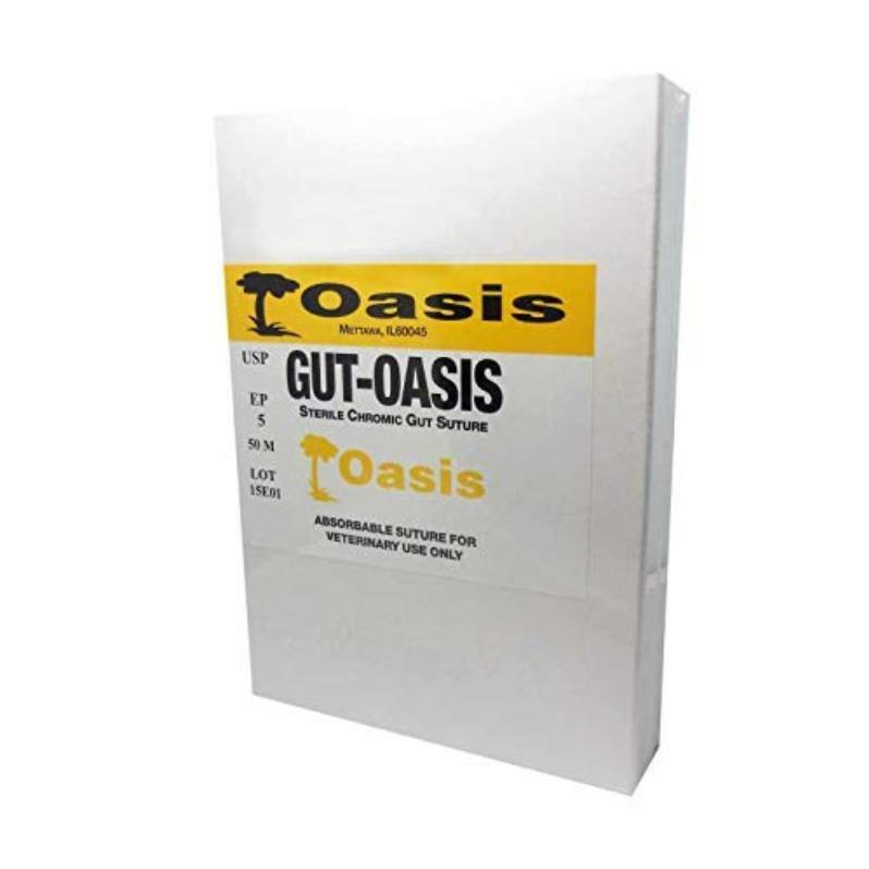 Oasis Veterinary Chromic Gut Suture Cassette, Size 2, 50M