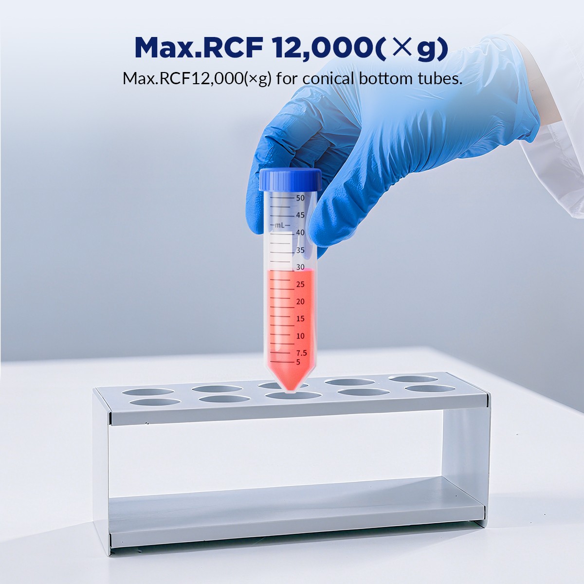 Simpure 5000x Sterile Conical Plastic Test Tubes 50mL Screw Cap DNase/RNase Free