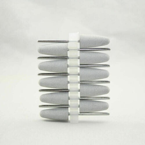 20 Pcs Dental Lab Silicone Rubber Polishers Diamond Polishing Burs 2.35 mm