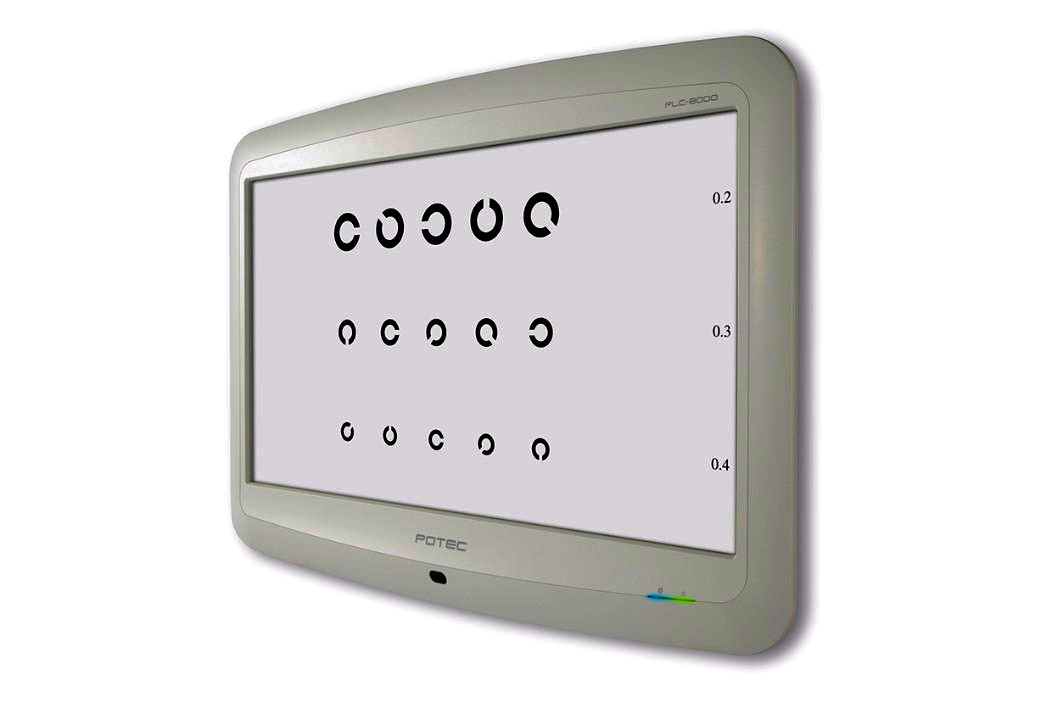 POTEC PLC-8000 Smart Chart System 23” Full HD LCD Visual Acuity Chart w/ Remote