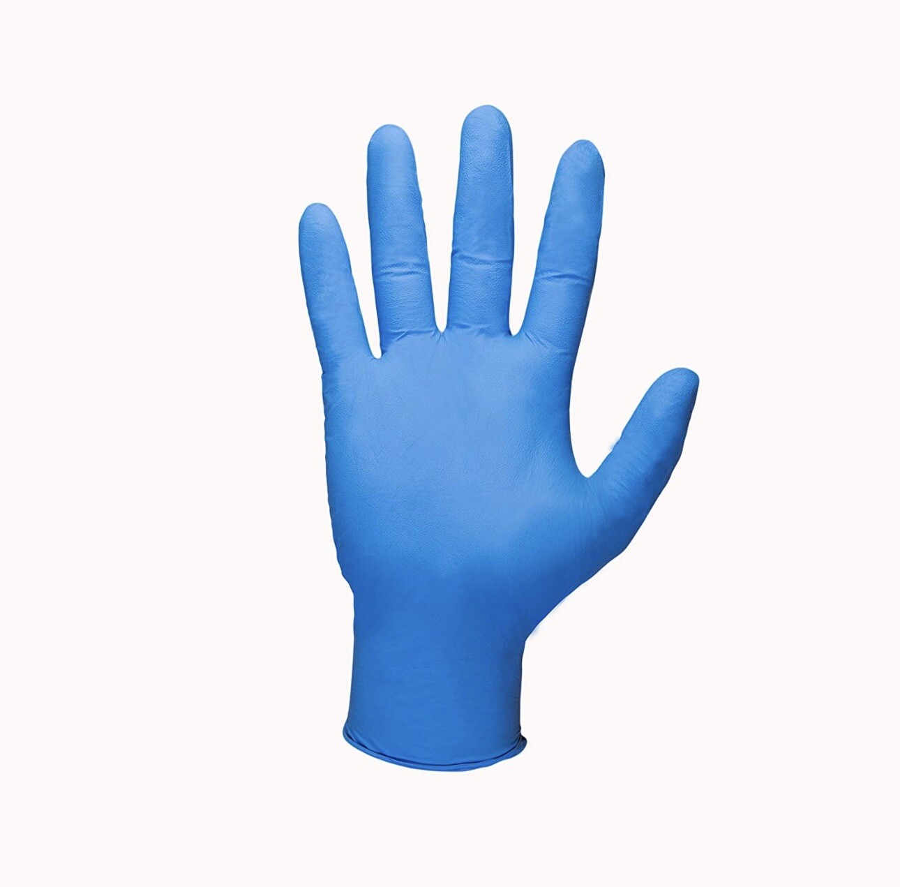 Shamrock Nitrile Disposable Gloves Powder-Free Textured Blue Medium (Box of 100)