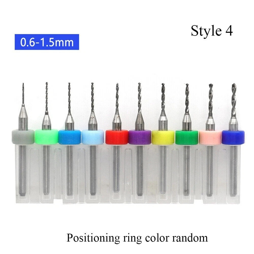 6 Types Dental CNC Engraving Burs Tungsten Carbide Steel Twist PCB Drill Bit Set