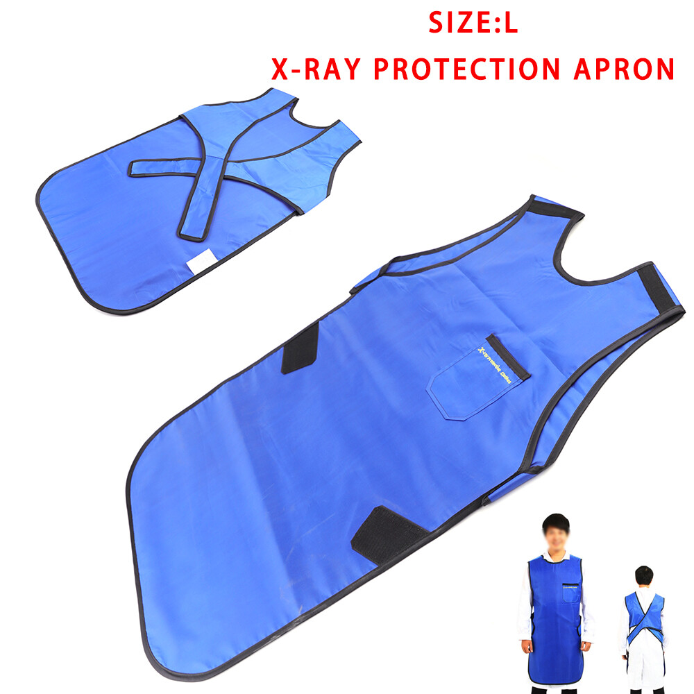 Blue Medical X-Ray Protection Apron Lead Rubber Radiation Protection Vest (L).