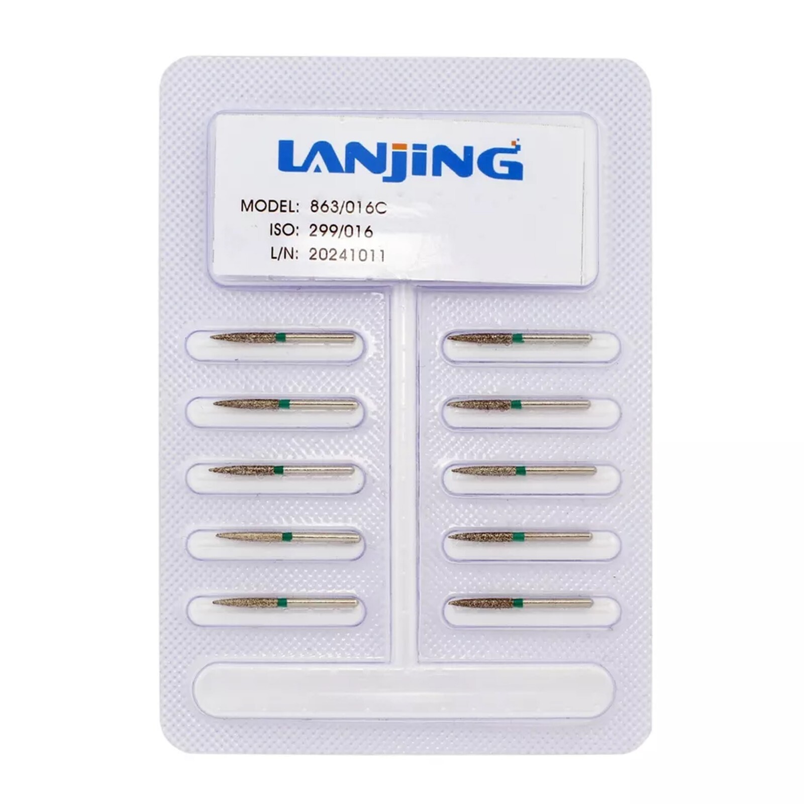Dental Diamond Burs FG Flame Shape Extra Fine Coarse High Speed Friction Grip