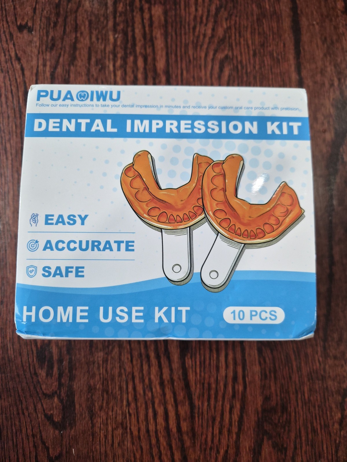 Custom Hawley Retainers Mold Fit Kit 2 Pack Clear Upper Lower Teeth
