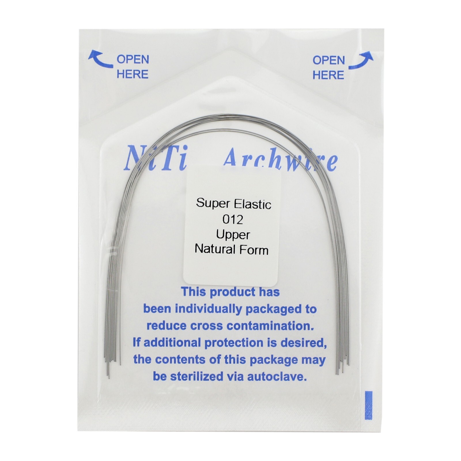 100pcs Orthodontic Arch Wires Niti Elastic Round Natural Arcos de Ortodoncia