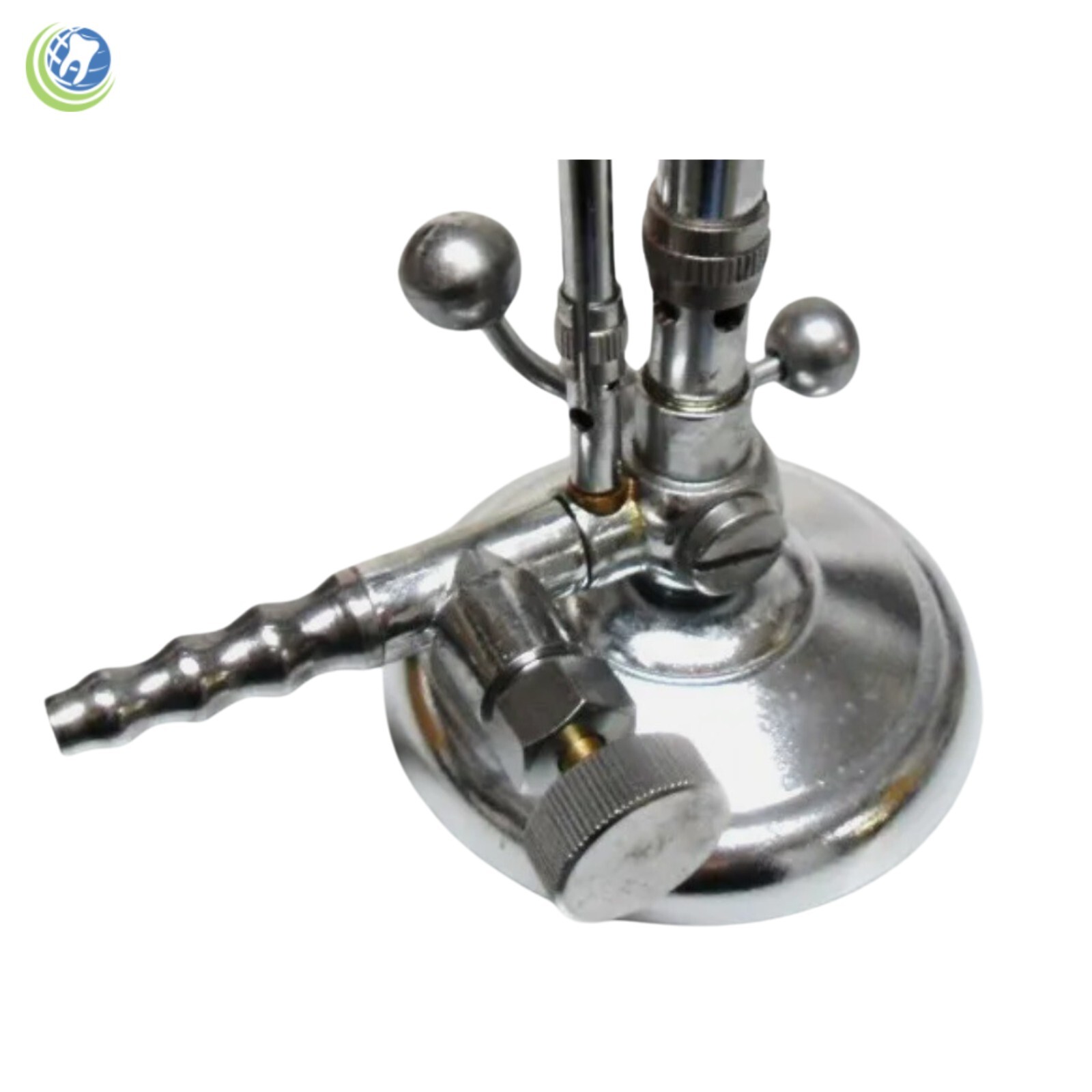 Dental Medical Laboratory Bunsen Burner for Natural Gas only w/ 2 Flame Controls
