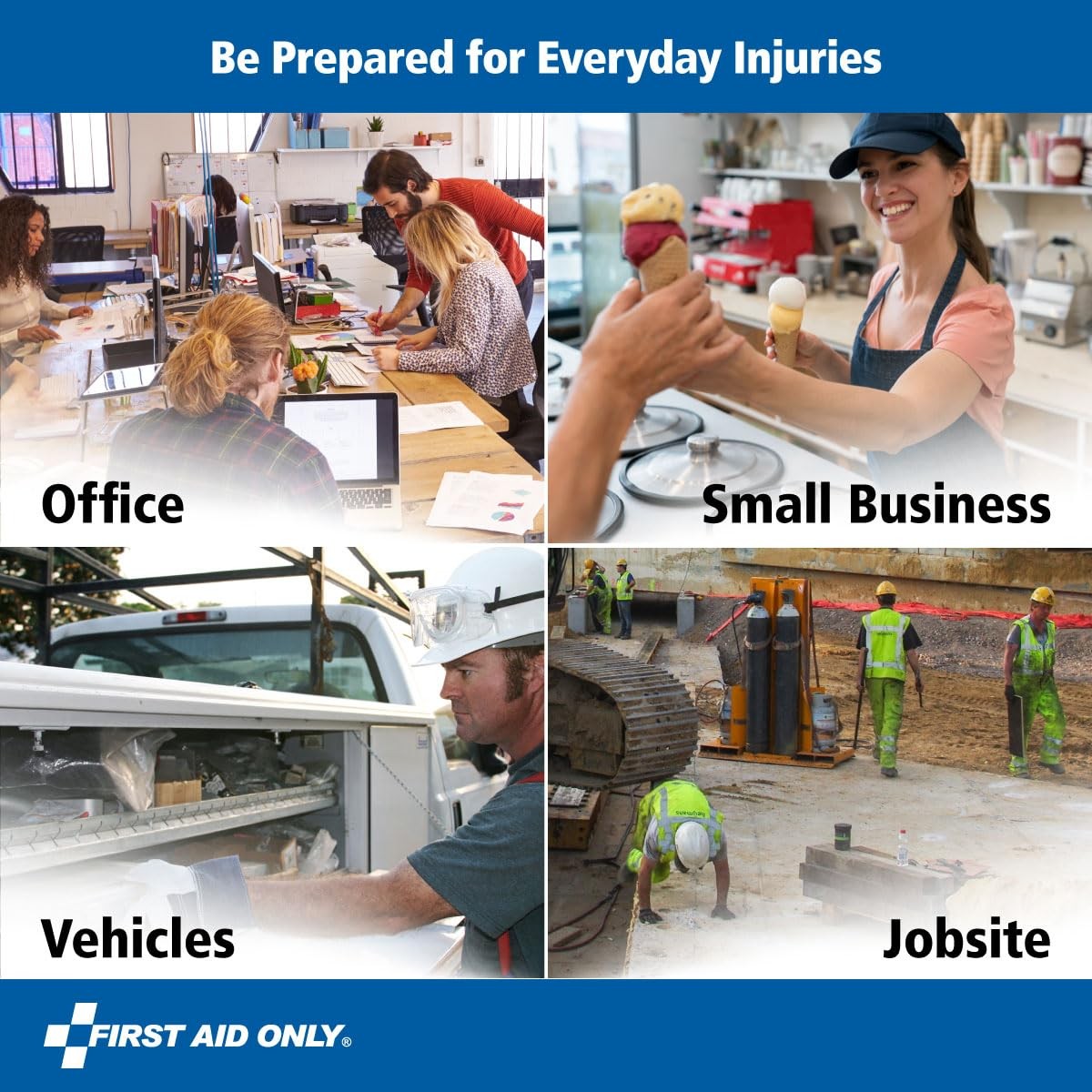 First Aid Only 6060 All-Purpose 10-Person Emergency First Aid Kit For Business