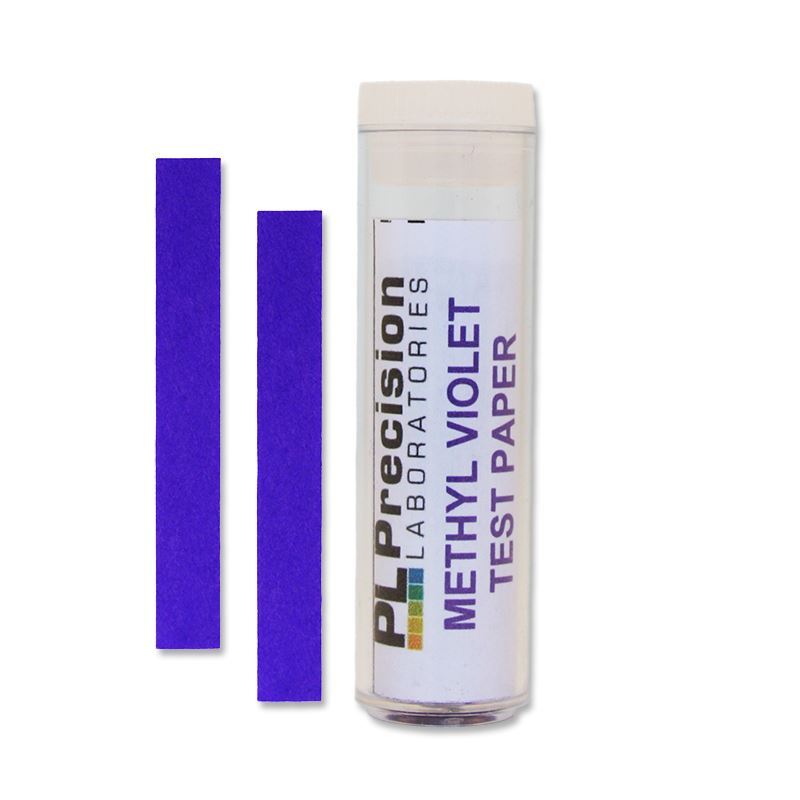 Methyl Violet Test Strips, Vial/100 Testing Papers – Narrow Range pH 0.2 to 2.0