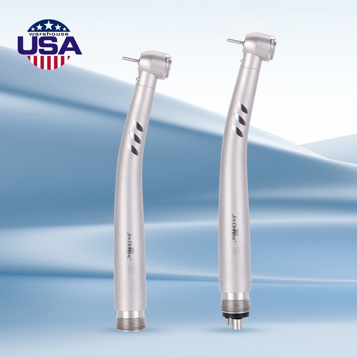 Dental Fiber Optic LED E-generator High Speed Handpiece 4 Holes M4 Air Turbine