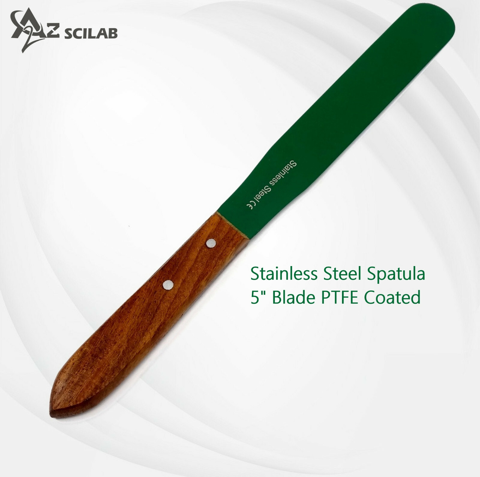 PTFE Coated 5» Non-stick Blades, Lab Spatula Ergonomic Handle,Laboratory Tools