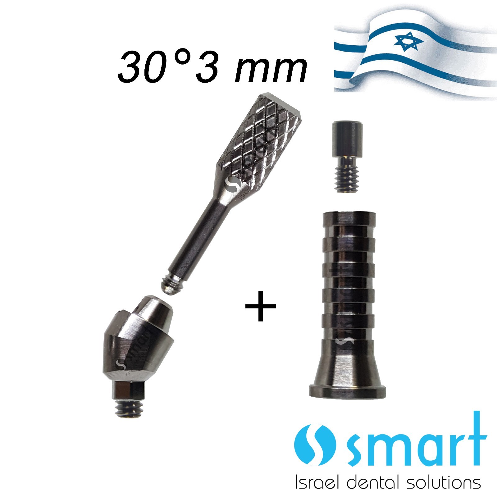 New Multi Unit angulated 30 deg 3 mm attachment titanium sleeve