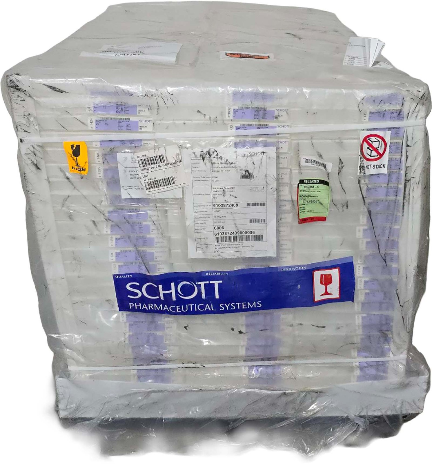 483 PACK – SCHOTT 2mL Clear Fiolax Glass Vial w/ Blow Back 13mm