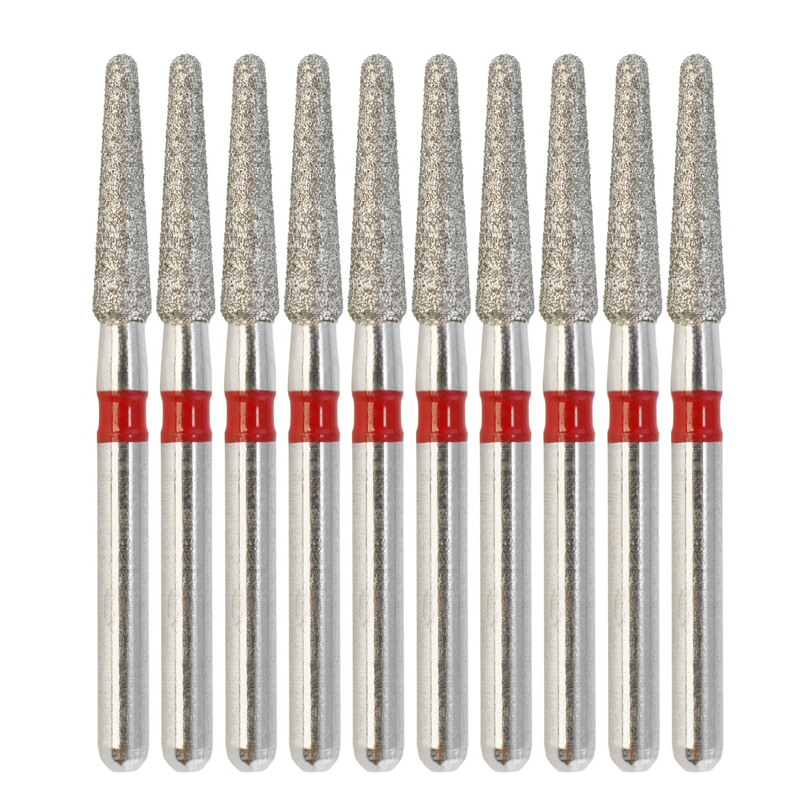 Multi-Use Dental Diamond Burs Round End Taper FG 856/018F Fine Grit High Speed