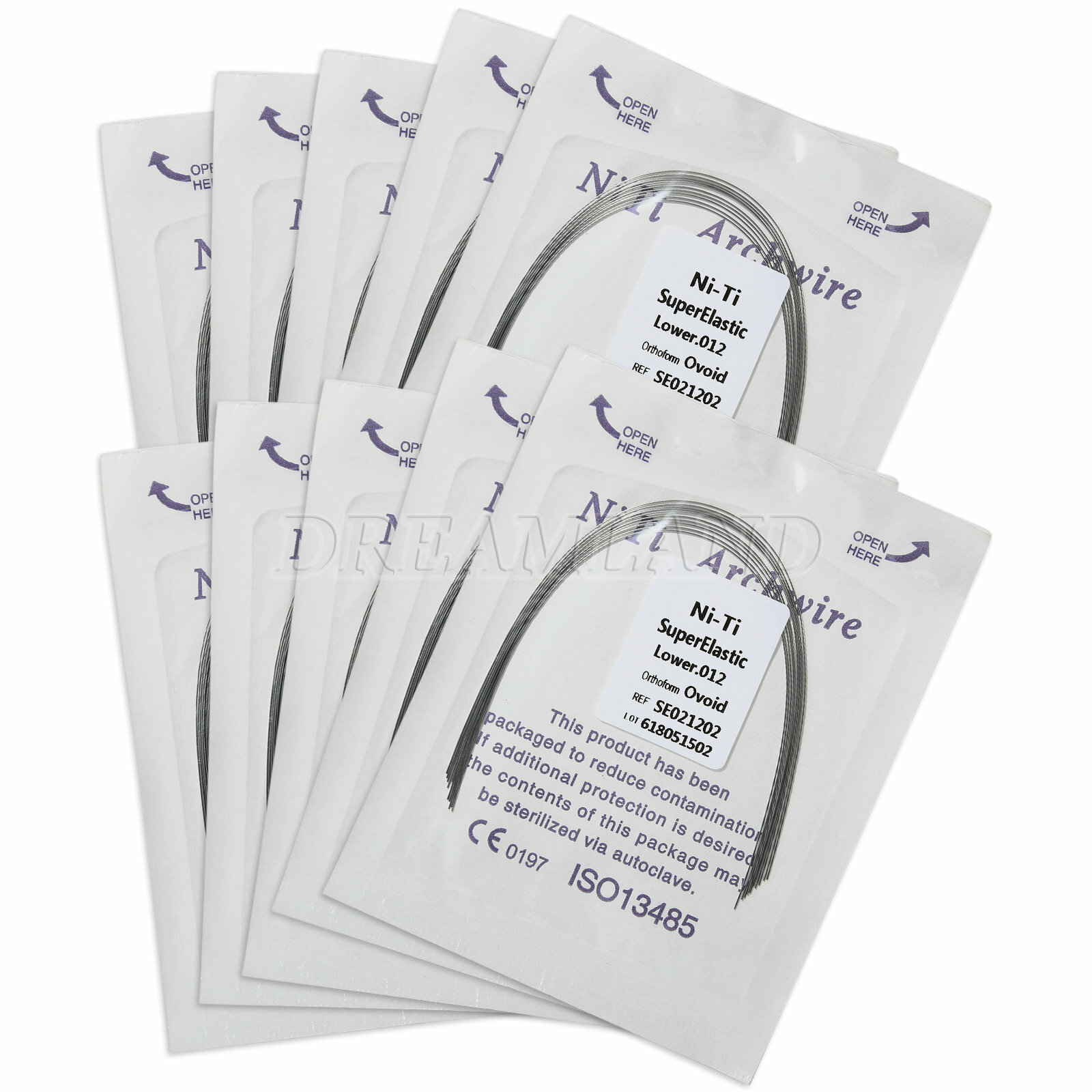 1-10 packs Arcos de Dental Ortodoncia Redondos Niti Arco de Alambre Su Arch Wire