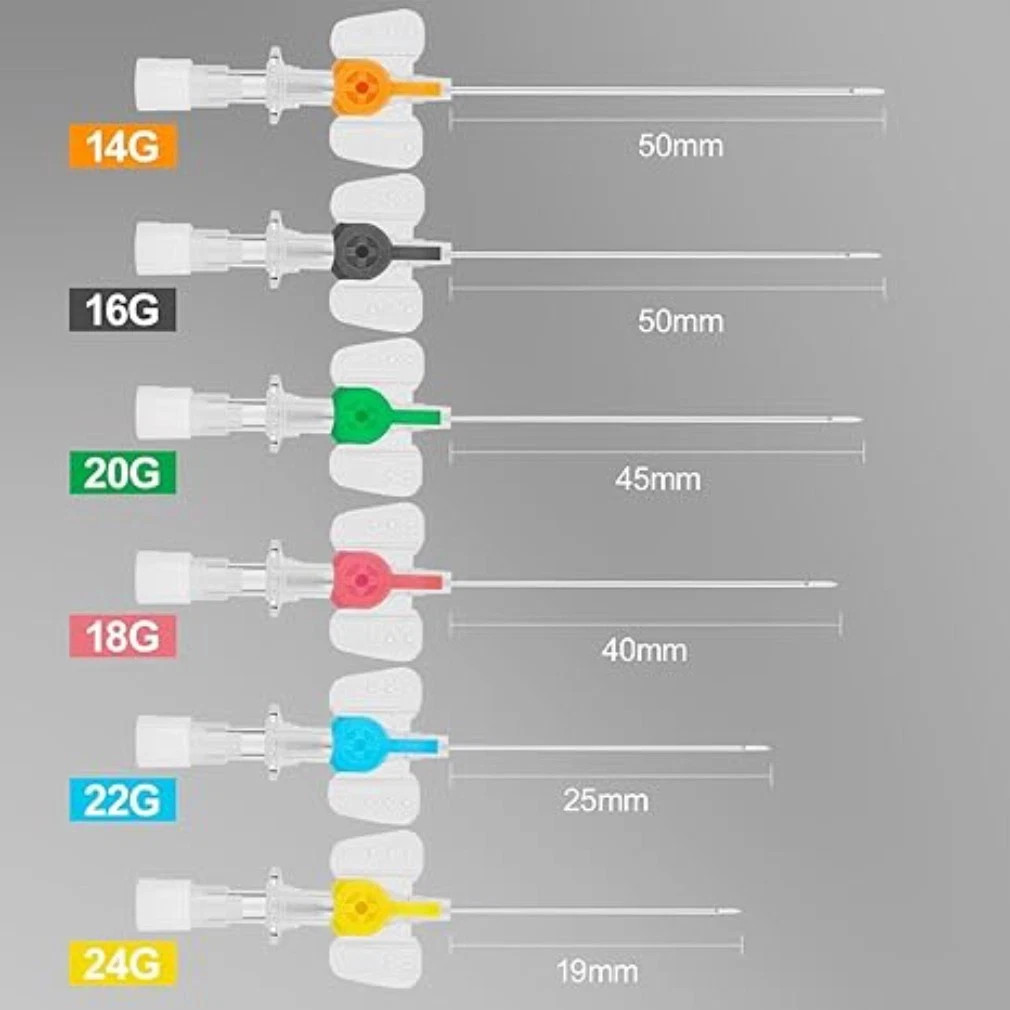 Practical 10/50pcs Disposable Catheter Cannula with Wing for Pet Dog Cat Animals