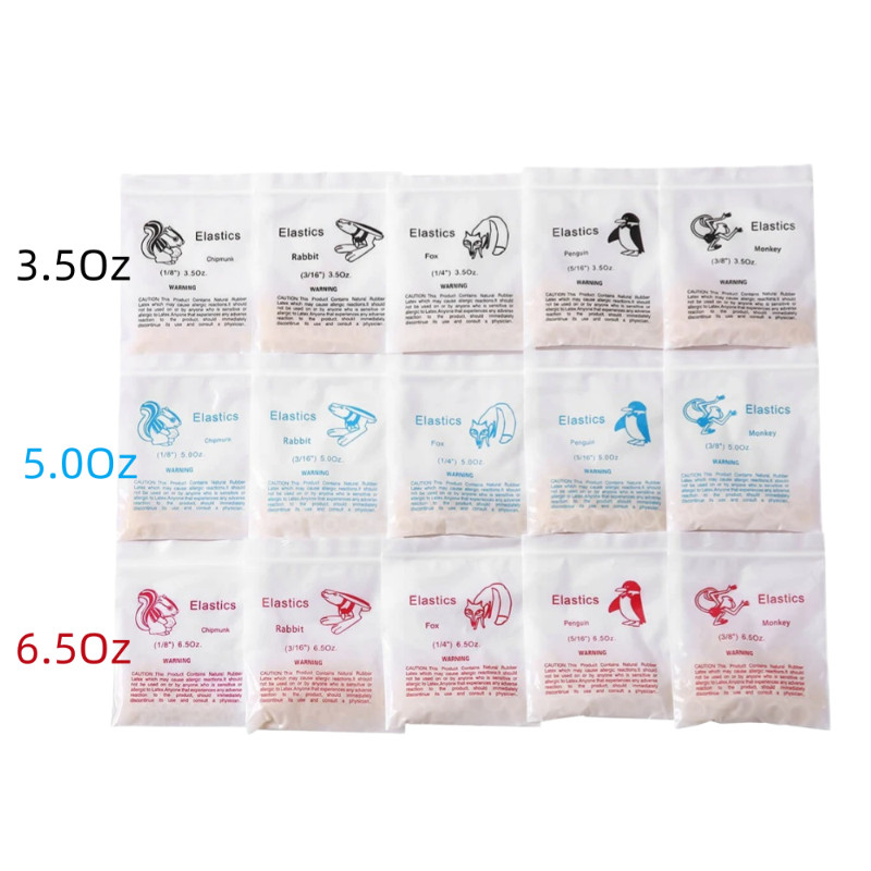 Dental Ortho Elastics Latex Braces Orthodontic Rubber Bands 5000Pcs/kit 15Sizes