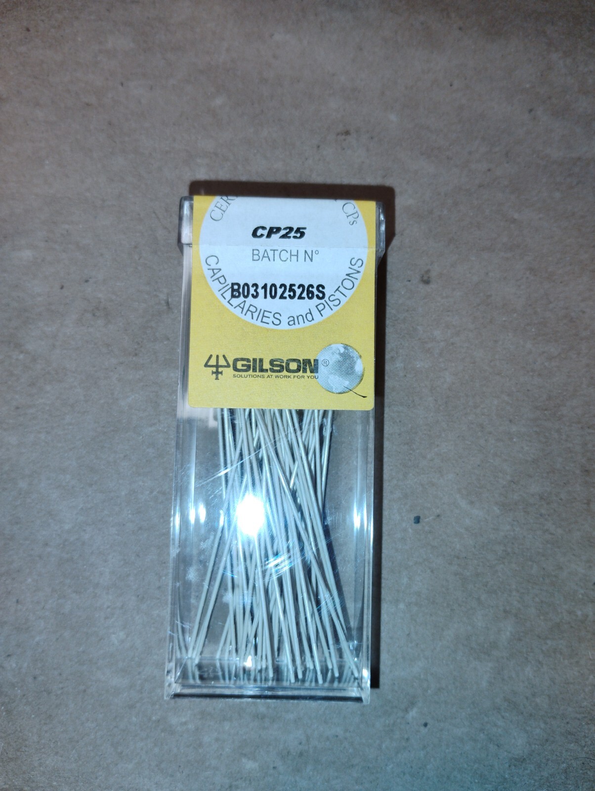 Gilson Capillaries and Pistons CP25 25 ul – Fast Ship