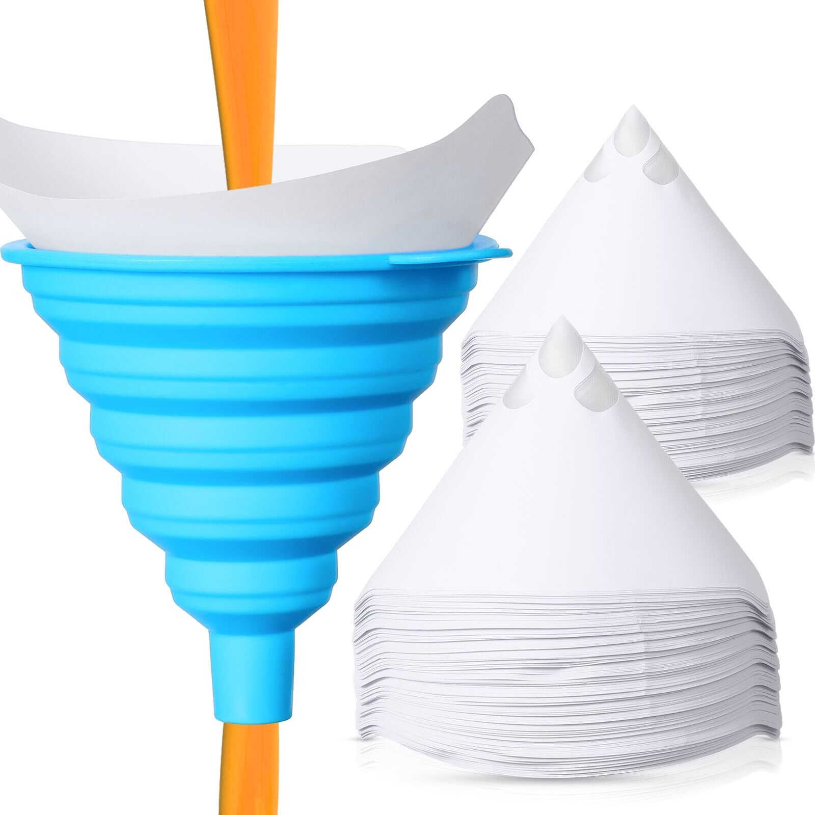 200 PCS Paint Strainer Paint Filters Disposable Paper Cone for Automotive Paint