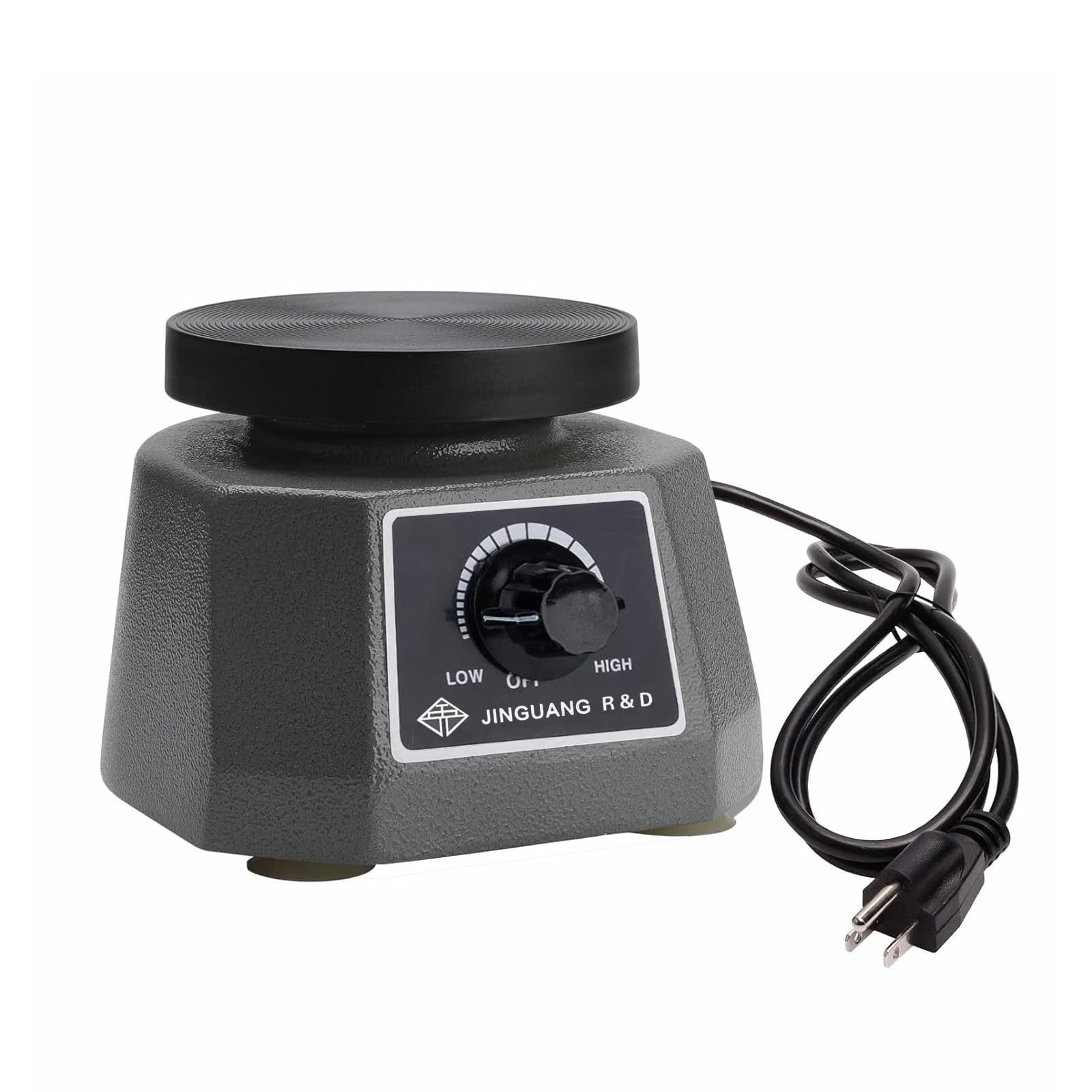 High Power Dental Vibrating Plate Table, 4″ Round Oscillator, Non-Slip Lab Vibra