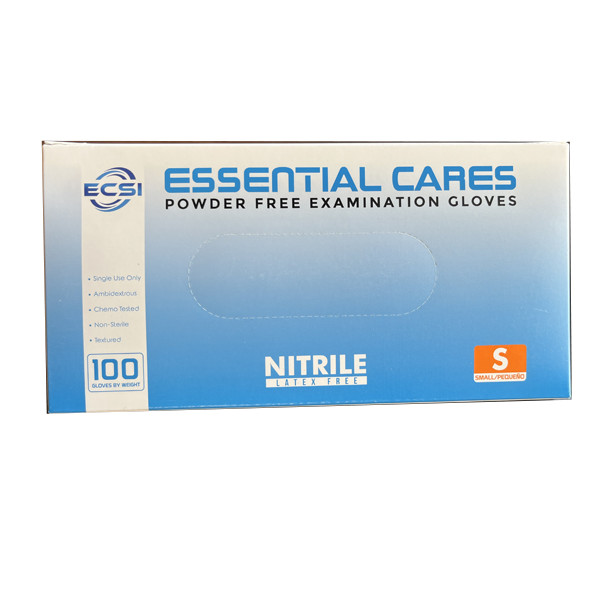 Blue Nitrile Medical Exam Gloves Powder-Free, 400 pcs, 3.5mil, S/M/L/XL, 100/bx