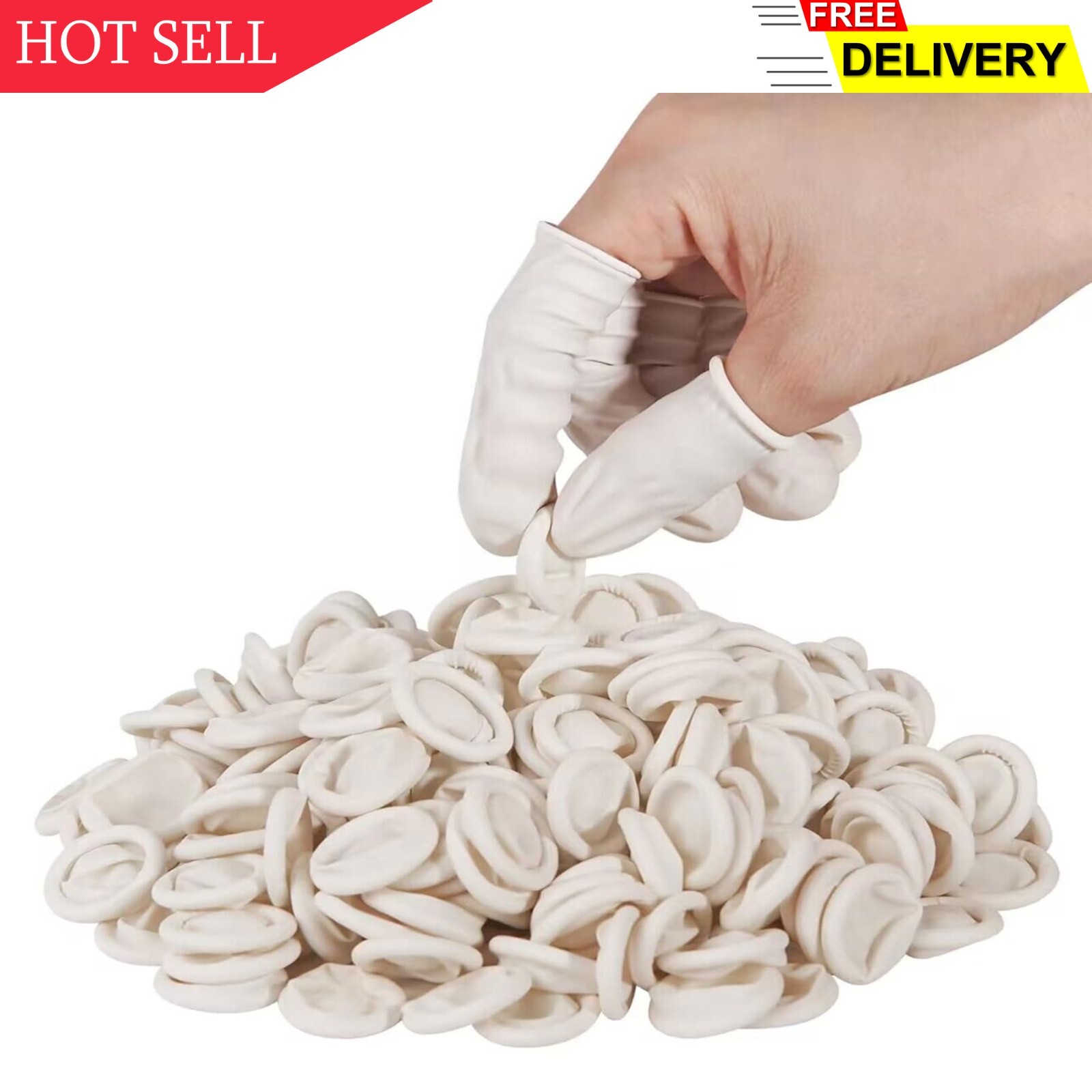 tifanso Finger Cots Finger Protectors, Medium Finger Gloves Disposable, Finger..