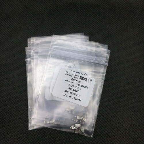 Dental Orthodontic Buccal Tubes 1st 2nd Molar Roth/MBT 022 Bondable Non-Conv