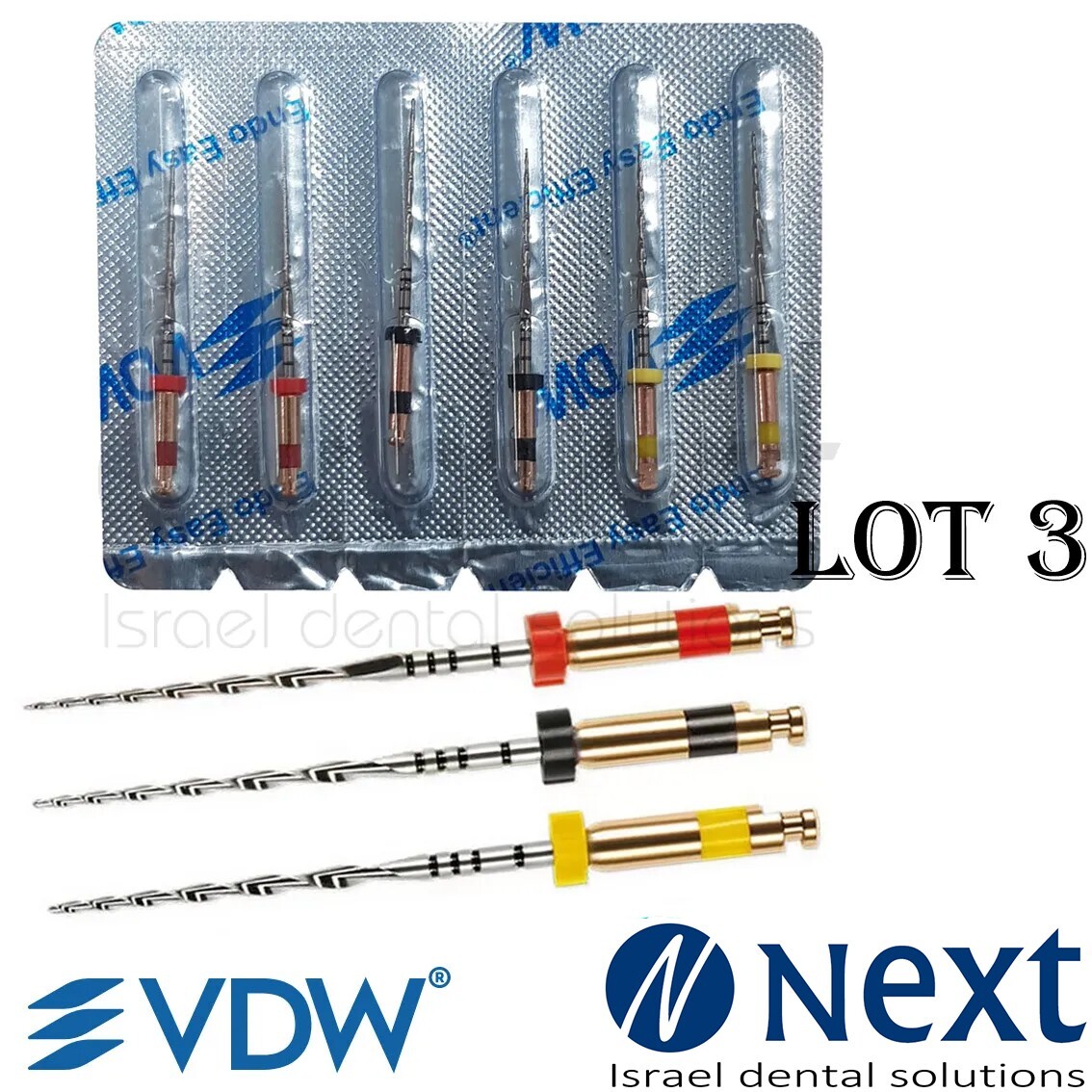Lotx3 Dental NiTi Super File treatment tapered 25/40/50 rotary root canal 25 mm