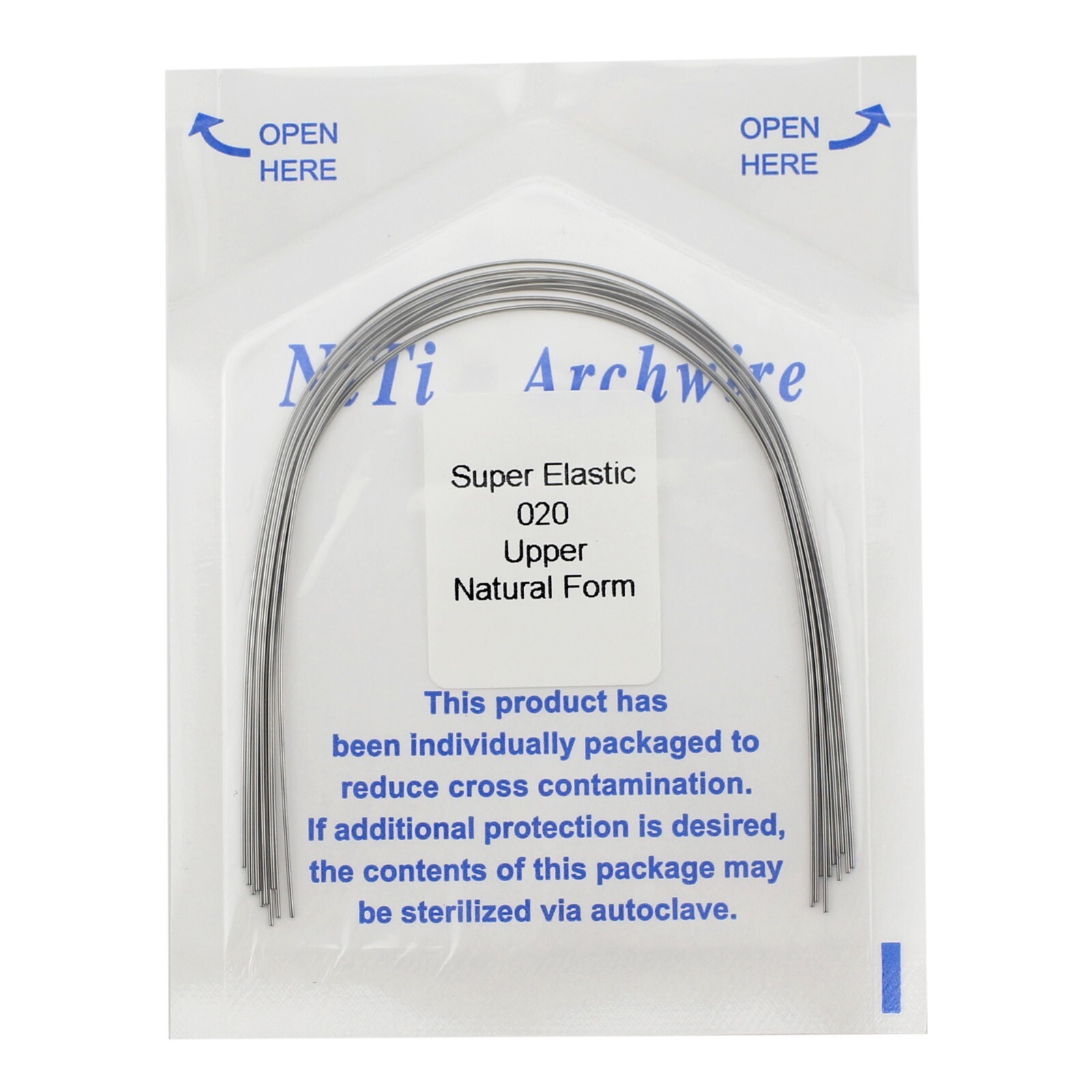 100pcs Orthodontic Arch Wires Niti Elastic Round Natural Arcos de Ortodoncia