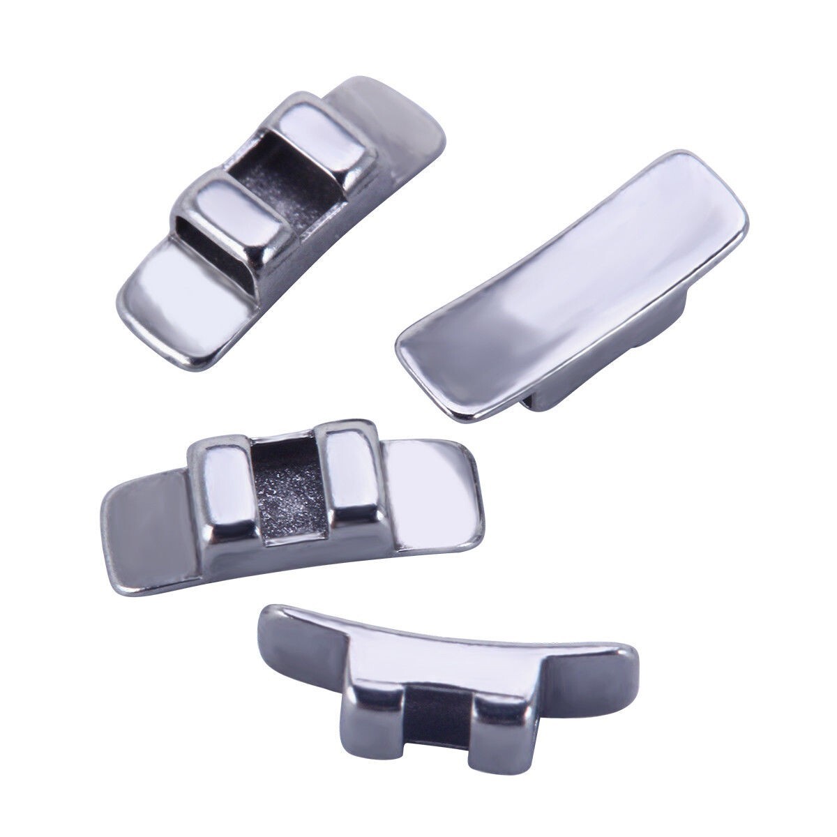 5 Packs New Orthodontic Accessory Dental Metal Lingual Sheath No Hook Bondable