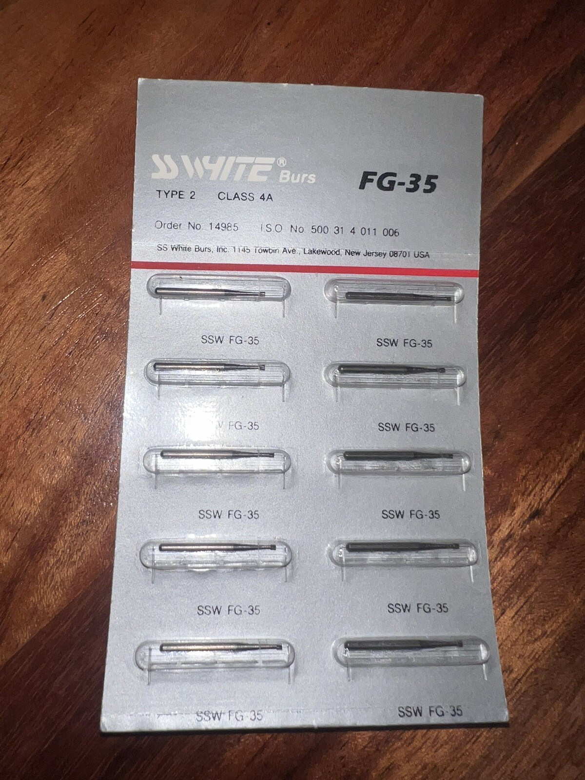 SS White Dental Burs FG-35 S