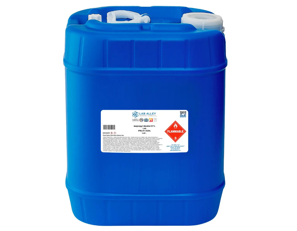 Lab Alley Isopropyl Alcohol 91% Lab Grade – 5GAL !!