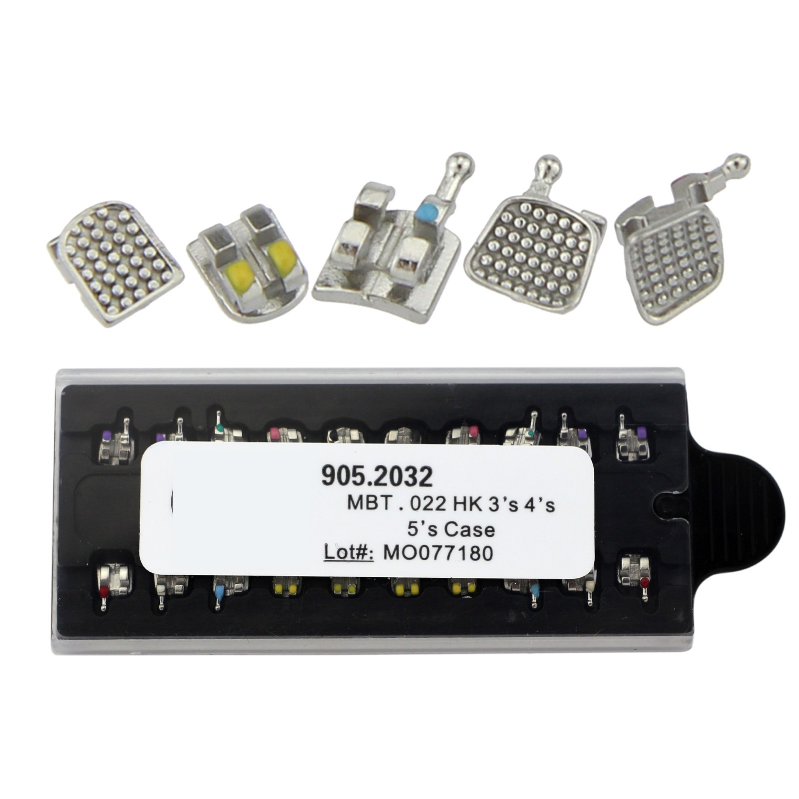MIM MINI Metal Brackets Dental Orthodontic Brace MBT 022 345 With Hooks Slot 018