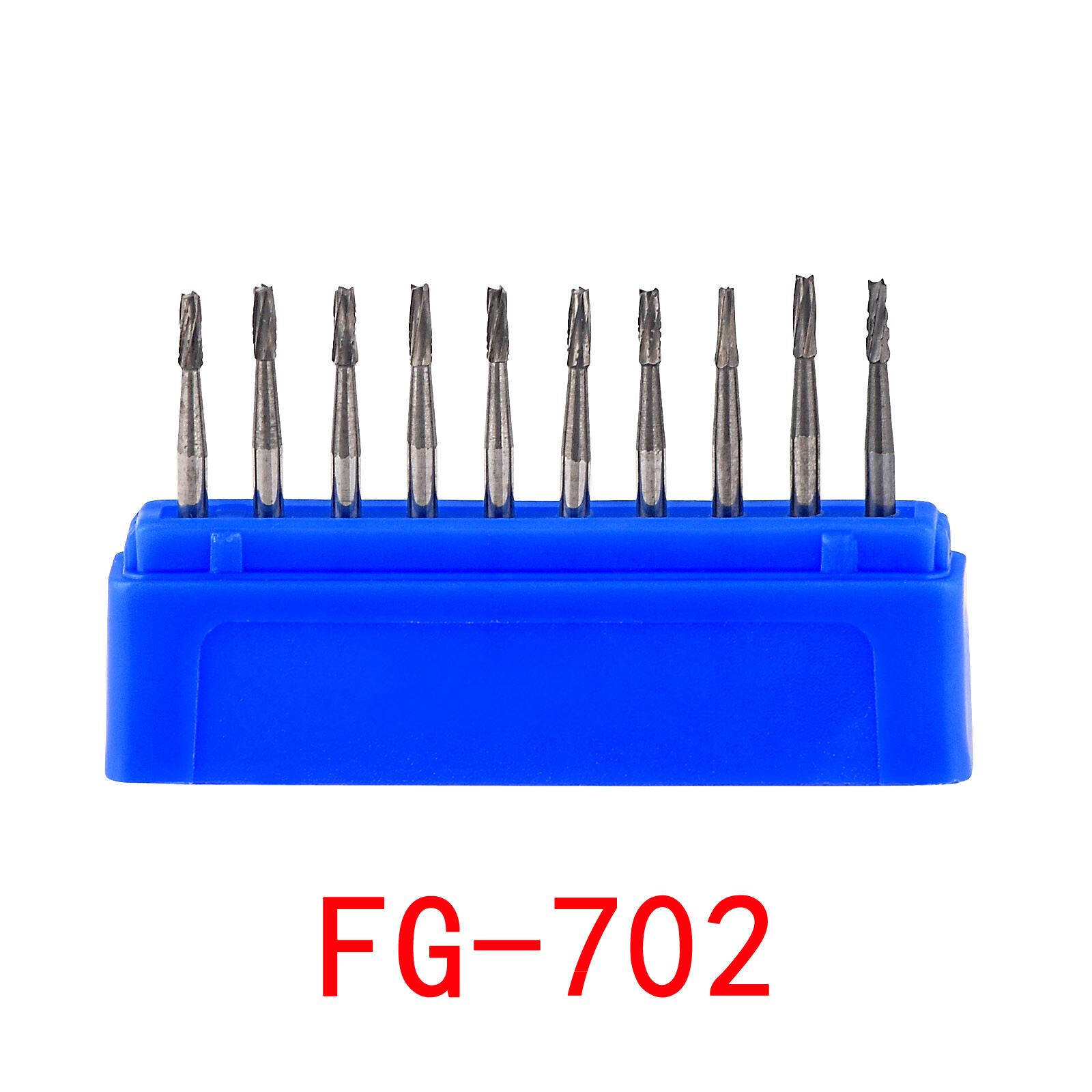 10Pcs Dental Round Tungsten Carbide Burs FG Bur Drill for High Speed Handpiece