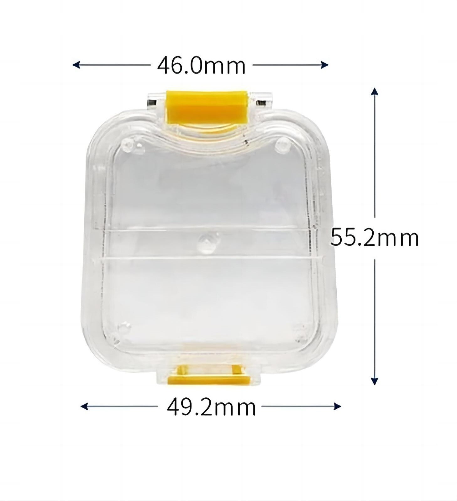 100pcs Plastic Dental Clear Film Box Denture Case with Membrane Dental Box