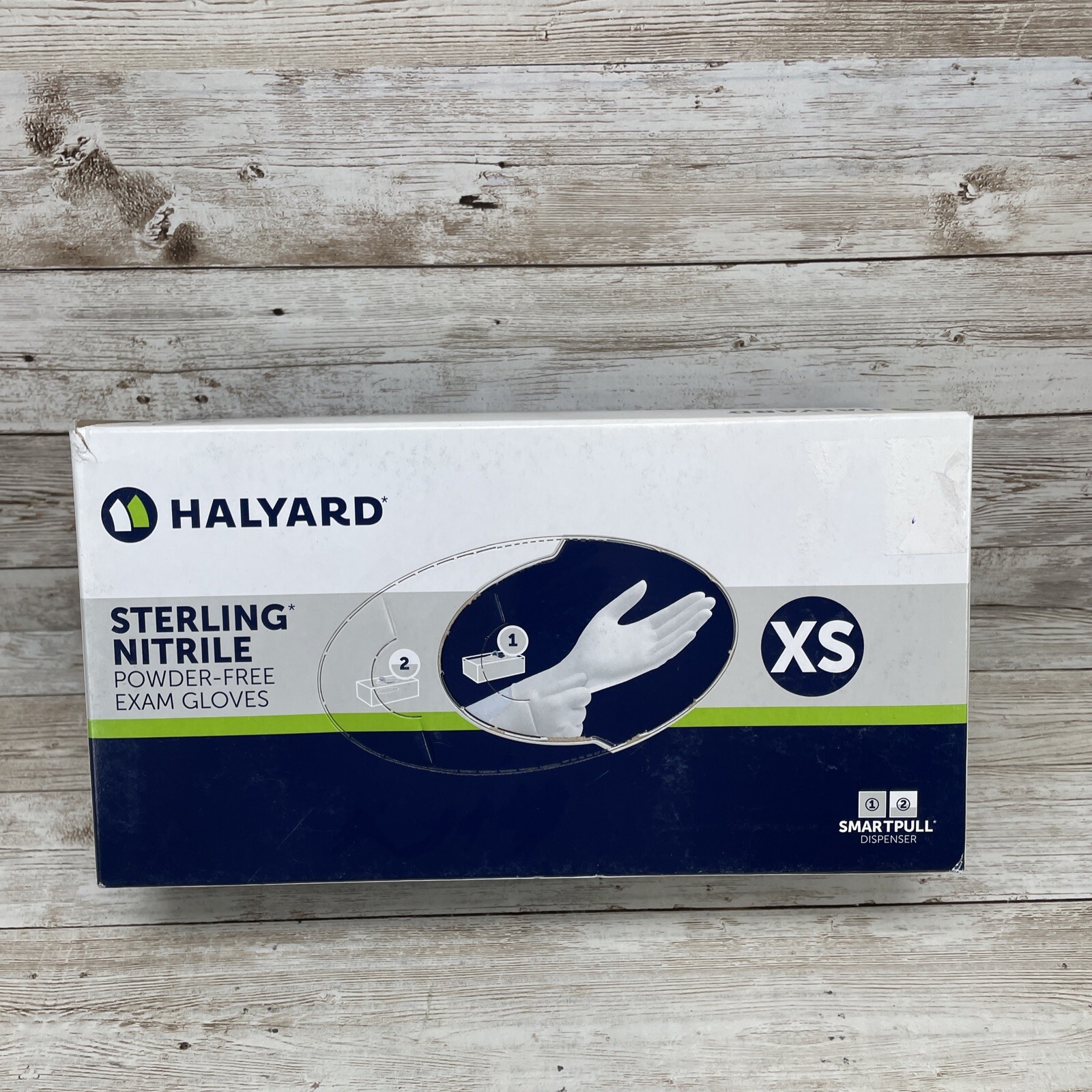 1 Box Halyard Sterling Nitrile Powder Free Exam Gloves Size: XSMALL Exp: 07/25