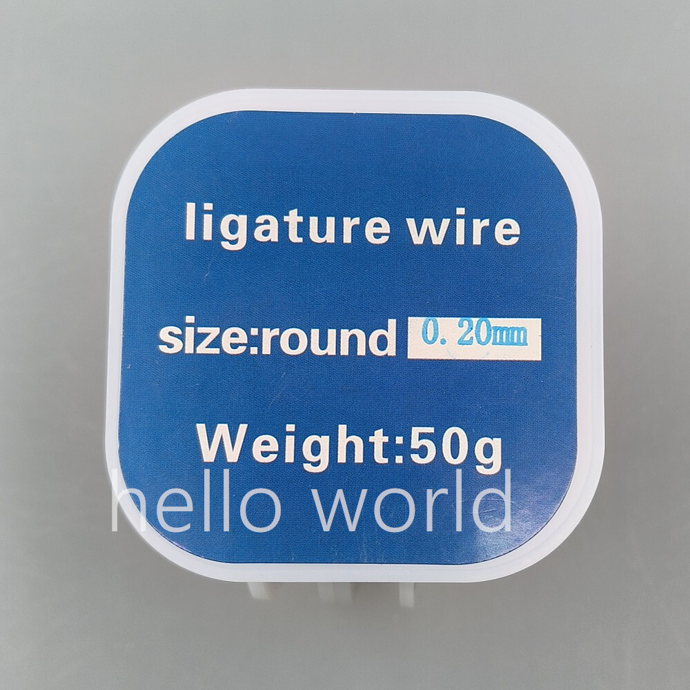 Dental Orthodontic Ligature Wires Plastic Stainless Steel 0.20/0.25/0.30mm