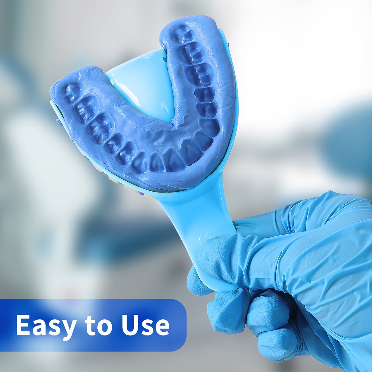 Dental Impression Tray Perforated Plastic Autoclavable SML Upper/Lower 12pc/Bag