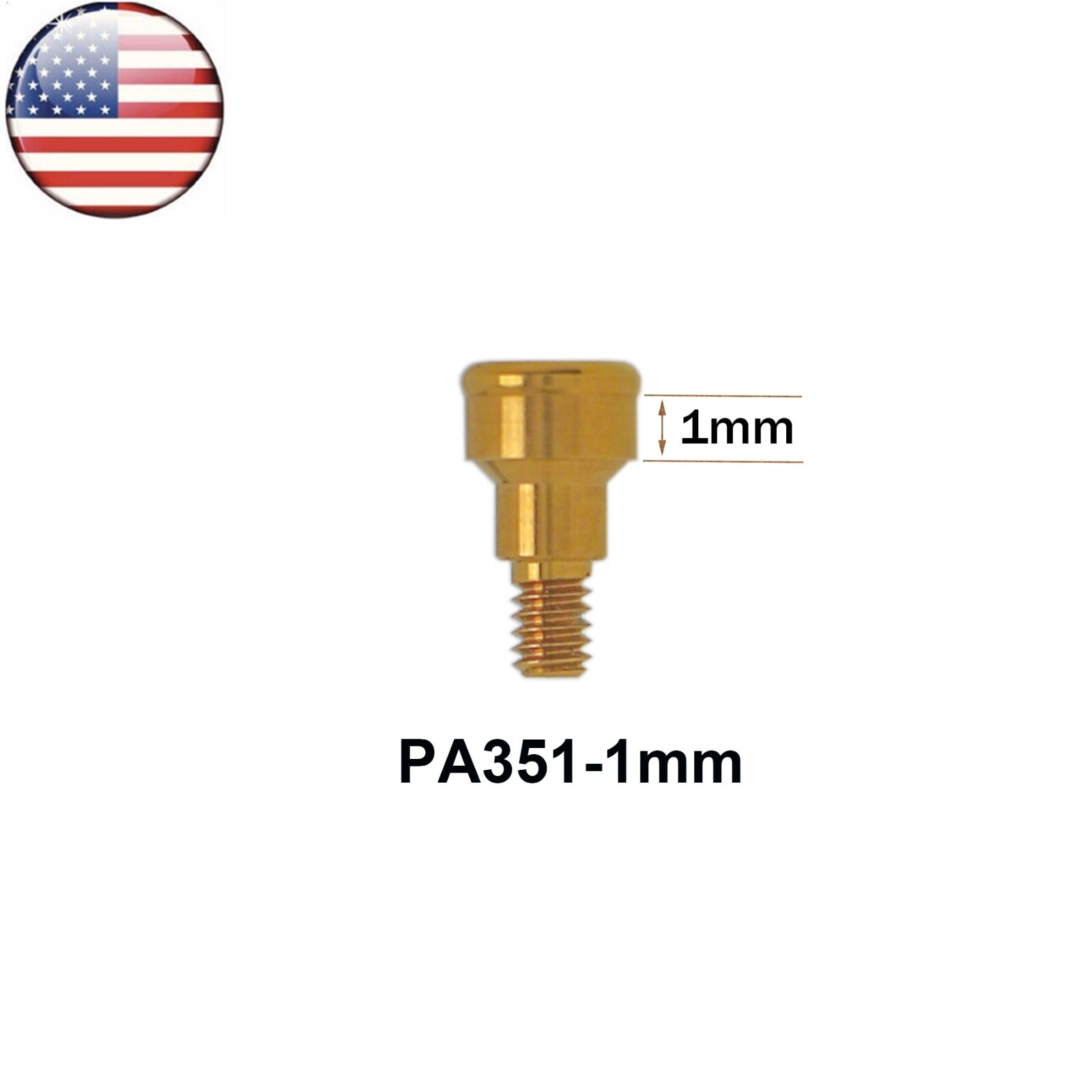 US Dental Locator Attachment Abutment for ZIMMER BEGO Screw-Vent 3.5 Platform
