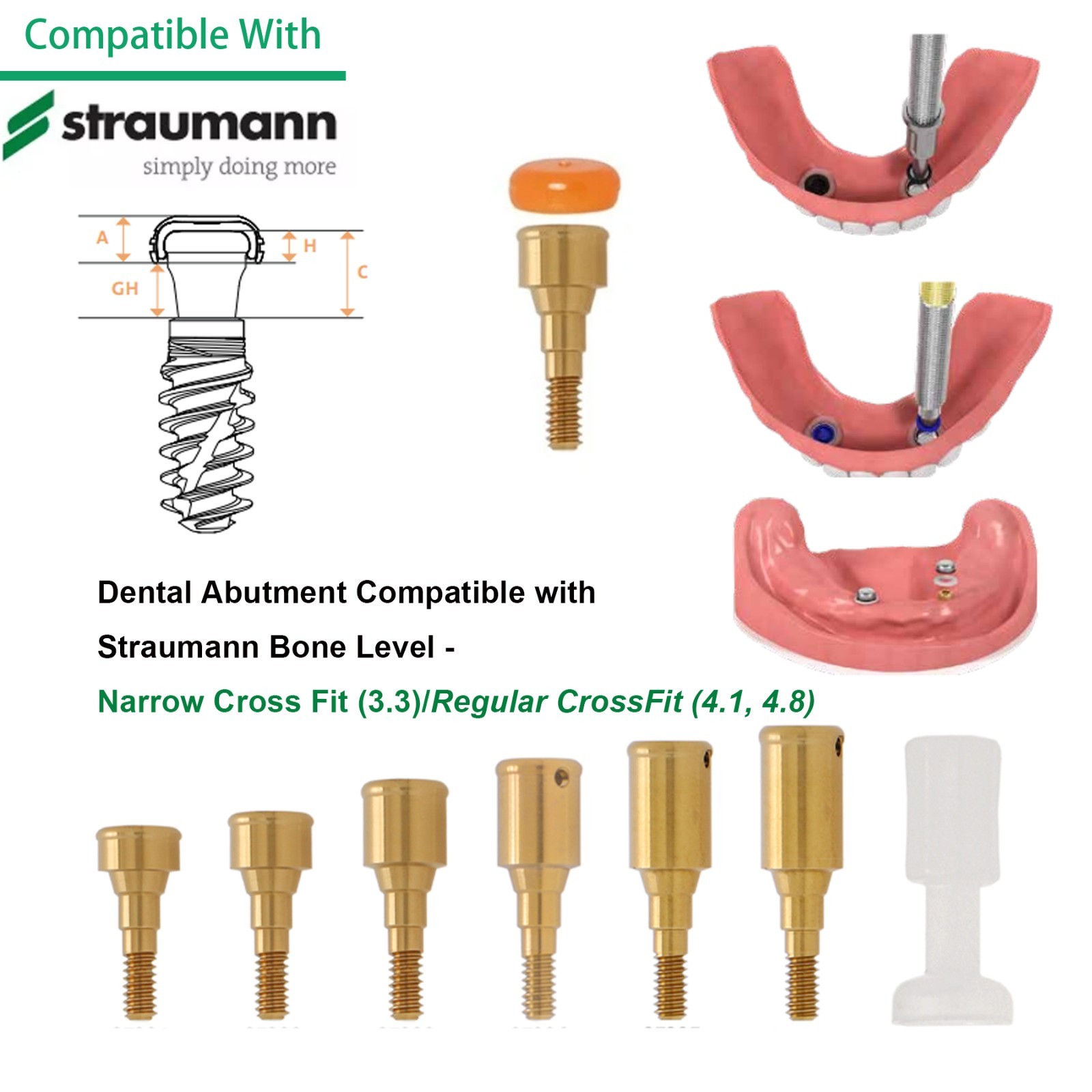Bone Level Positioner Locator Abutment Covered Attachment Accessories Straumann